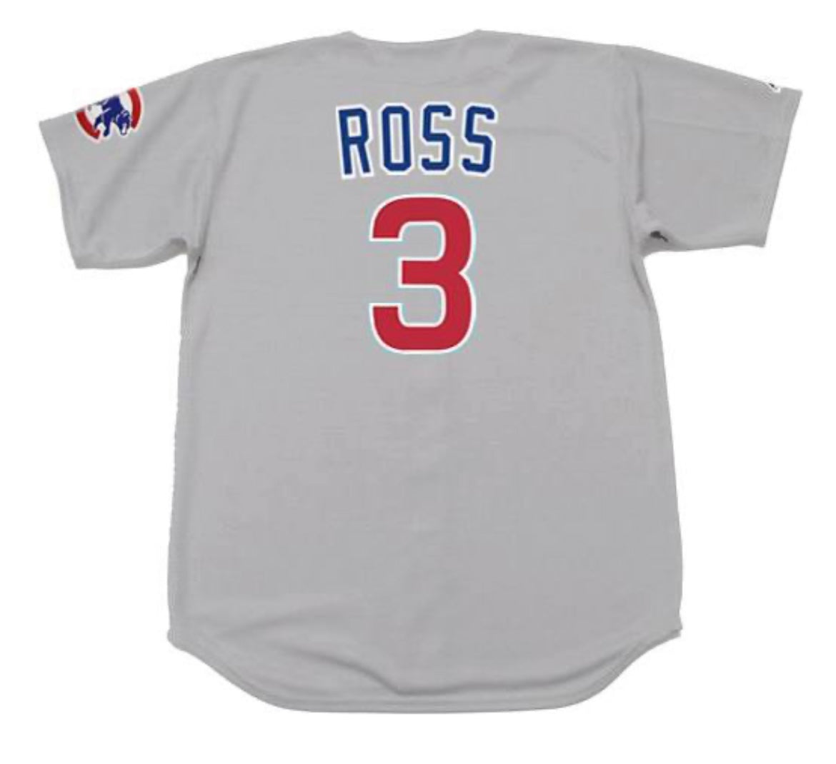 David Ross Chicago Cubs Official MLB Majestic Jersey gray product image 1