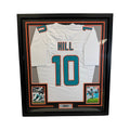 Tyreek Hill Autographed Miami Dolphins Framed White Jersey JSA 35x40 Frame Steiner CX product image 1, provided for visual