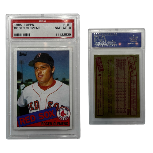 1985 Roger Clemens Topps #181 PSA NM-MT 8 product image 1, provided for visual reference and product detail review