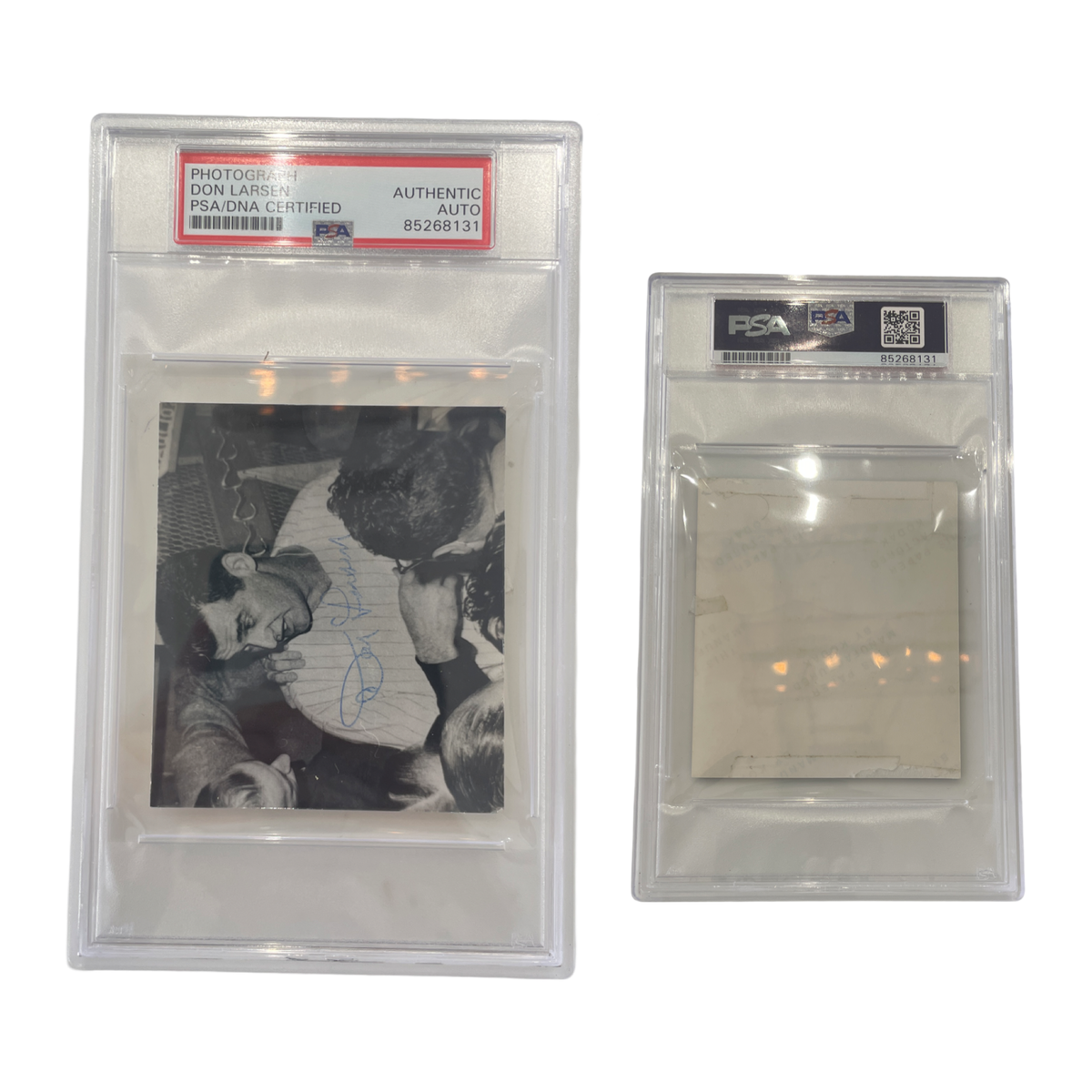 Don Larsen Autographed New York Yankees Photograph PSA Auto Authentic product image 1, provided for visual reference and