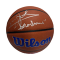 Larry Johnson Autographed New York Knicks Inscribed "Grandmama" Wilson Basketball Beckett product image 1, provided for