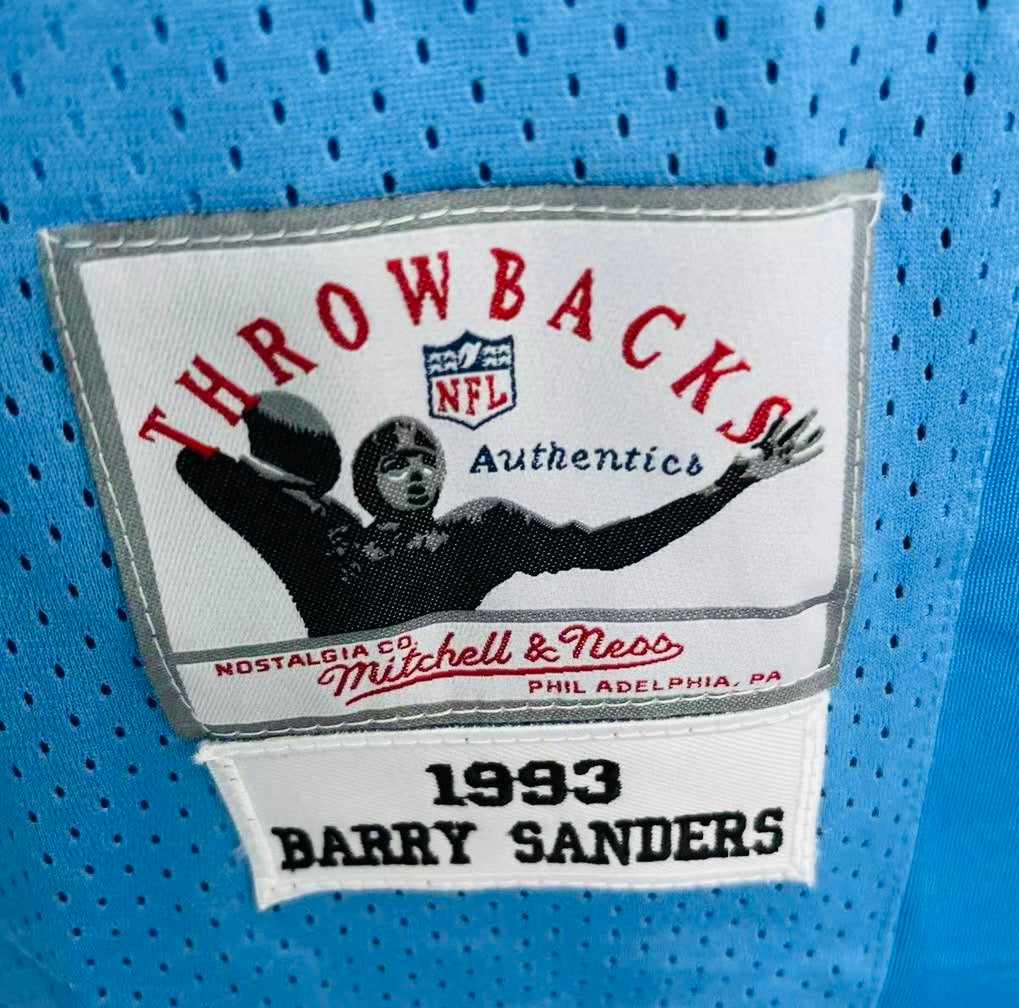 Barry Sanders 1993 Detroit Lions Official NFL Mitchell & product image 3
