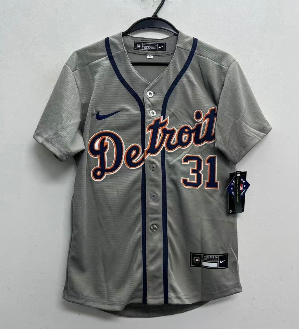 Riley Greene Detroit Tigers Official MLB Jersey Nike gray product image 2