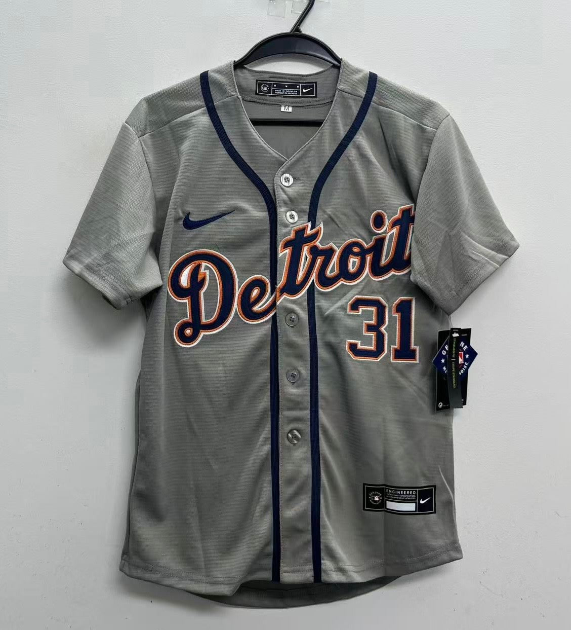 Riley Greene Detroit Tigers Official MLB Jersey Nike gray product image 2