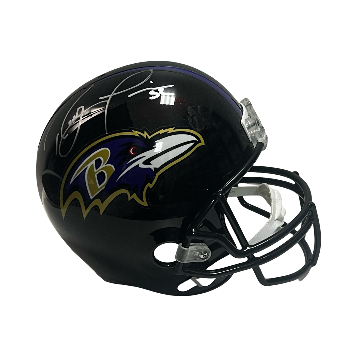 Ray Lewis Autographed Baltimore Ravens Replica Helmet PSA product image 1, provided for visual reference and product detail