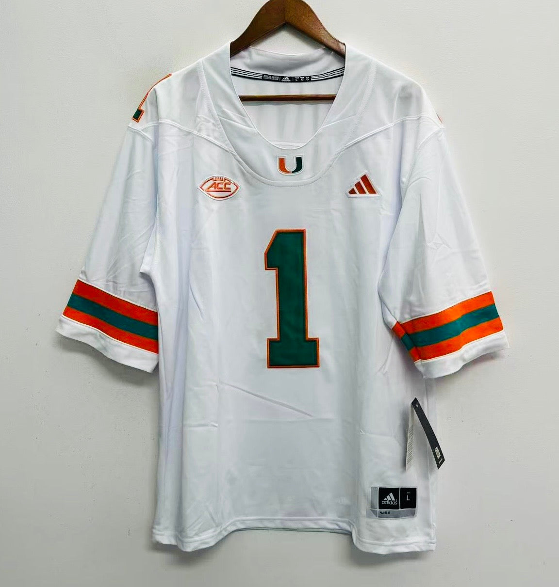 Cam Ward Miami Hurricanes Official NCAA Adidas Jersey white product image 2
