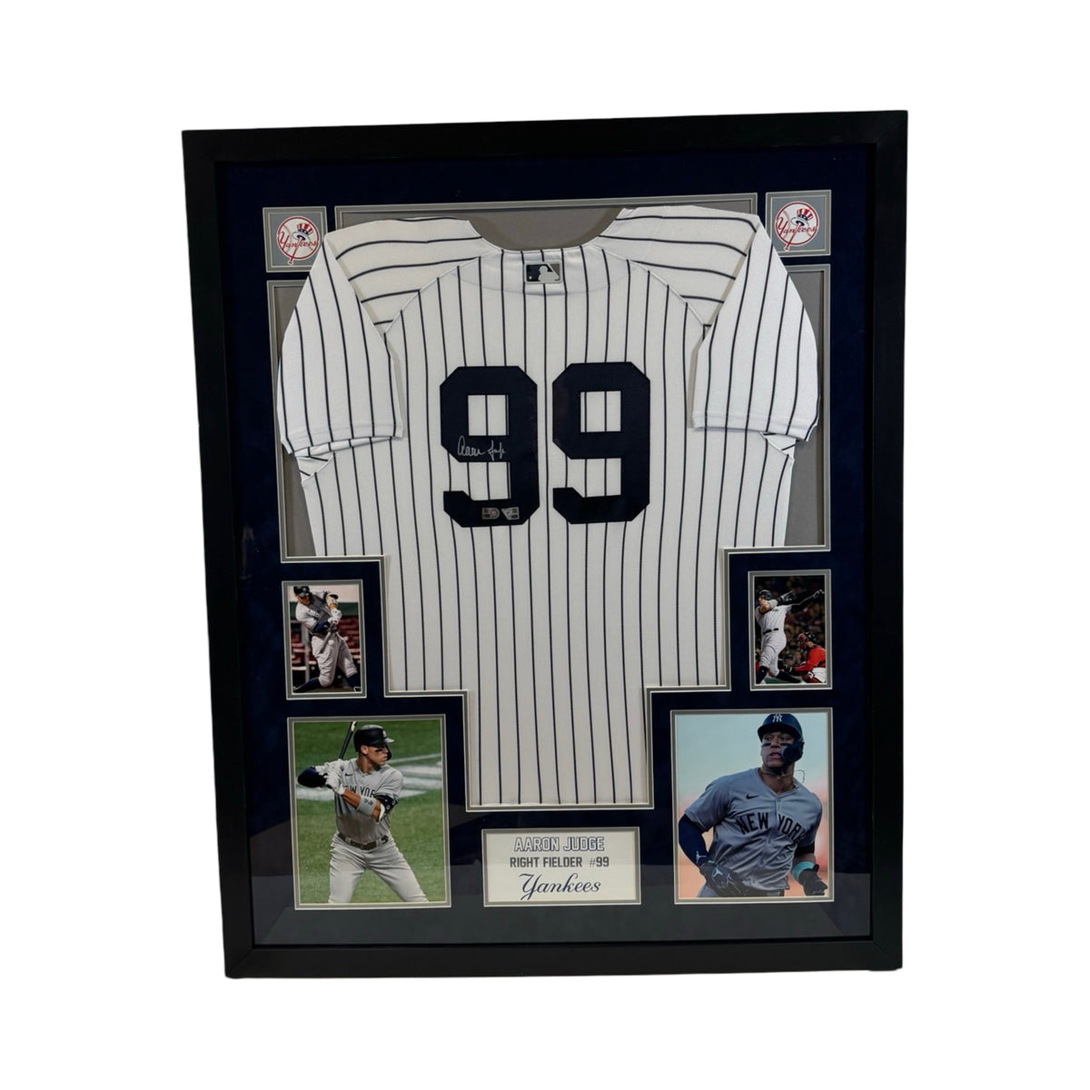 Aaron Judge Autographed New York Yankees Framed Pinstripe Authentic Jersey Fanatics/MLB product image 1, provided for visual