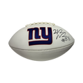 Hakeem Nicks Autographed New York Giants White Panel Football Beckett product image 1, provided for visual reference and