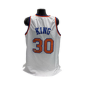 Bernard King Autographed New York Knicks White Jersey HOF 2013 Beckett product image 1, provided for visual reference and