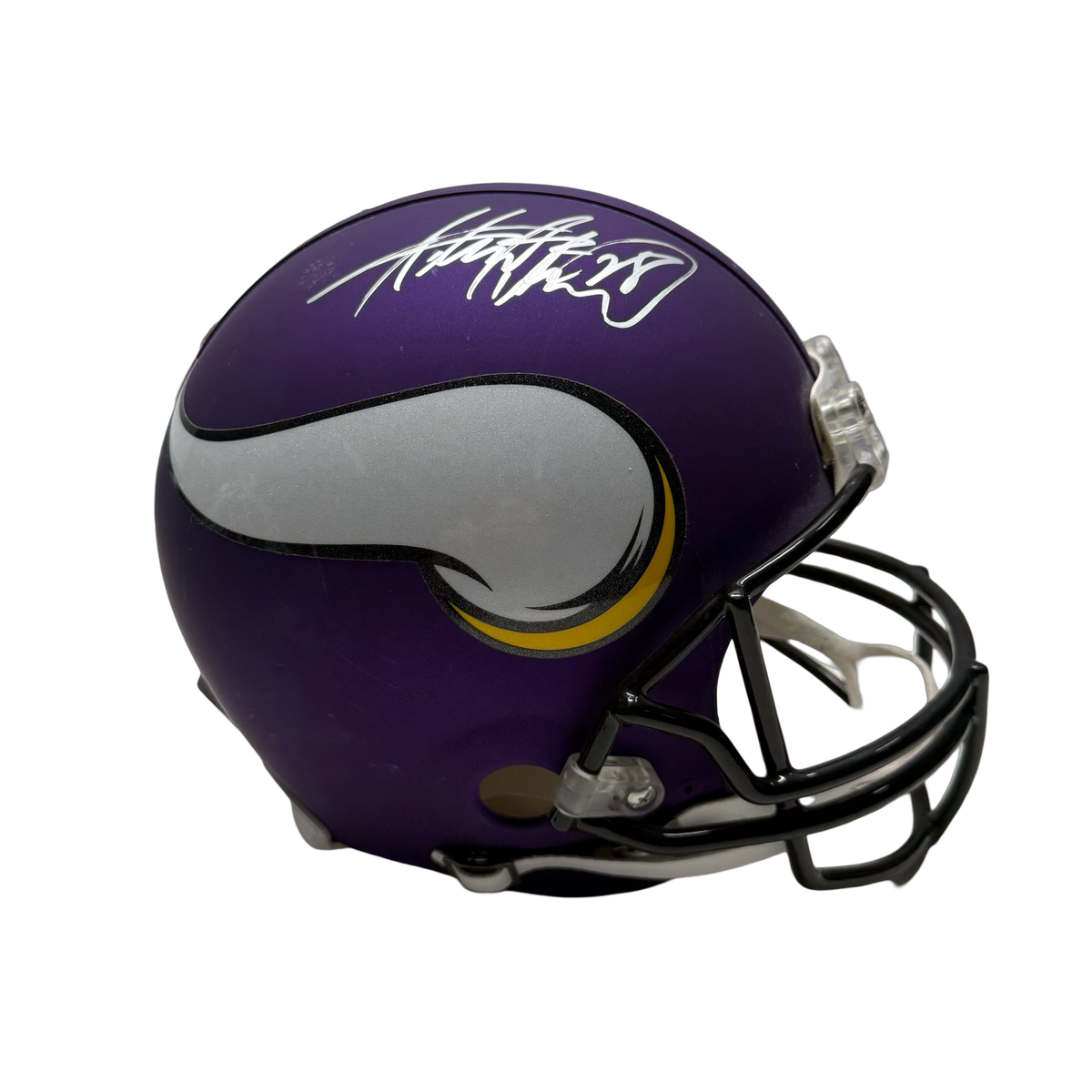 Adrian Peterson Autographed Minnesota Vikings Authentic Helmet JSA product image 1, provided for visual reference and
