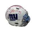 Eli Manning, Phil Simms & Daniel Jones Autographed New York Giants Flat White Replica Helmet JSA product image 1, provided