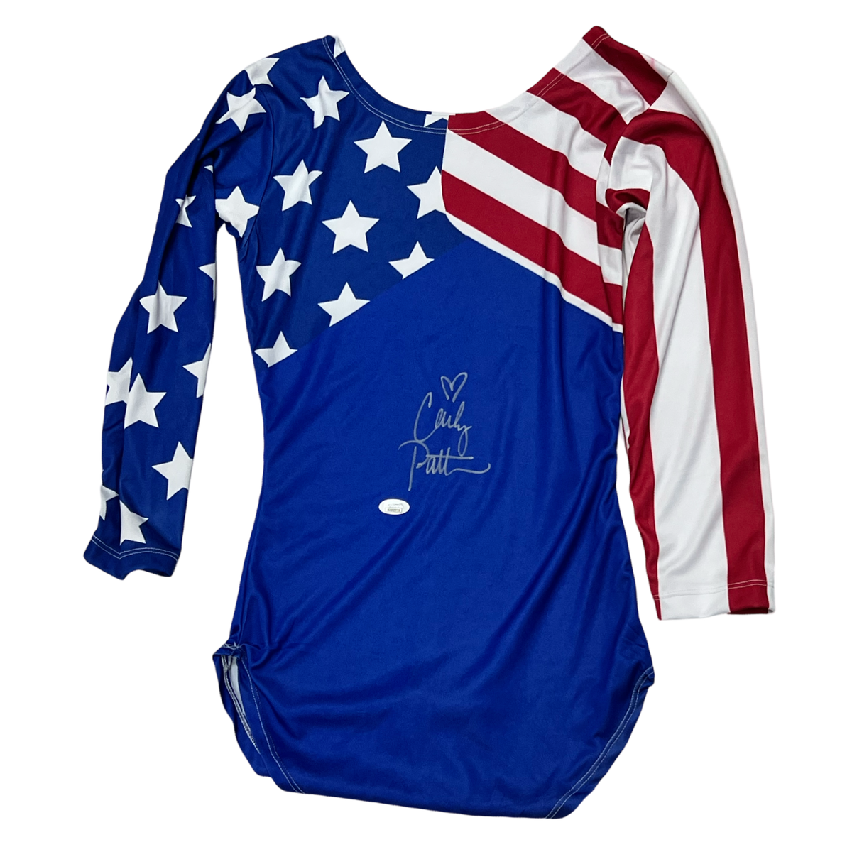 Carly Patterson Autographed USA Leotard JSA product image 1, provided for visual reference and product detail review