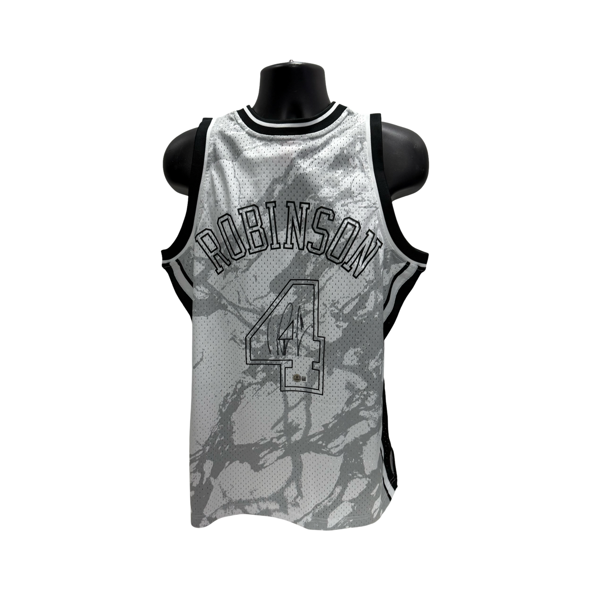 Nate Robinson Autographed New York Knicks Mitchell & Ness Swingman Marble Jersey Beckett product image 1, provided for