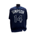 Chandler Simpson Autographed Tampa Bay Rays Navy Blue Jersey Beckett product image 1, provided for visual reference and