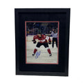 Sidney Crosby Autographed Team Canada Facing Front Vertical 11x14 JSA - Framed product image 1, provided for visual