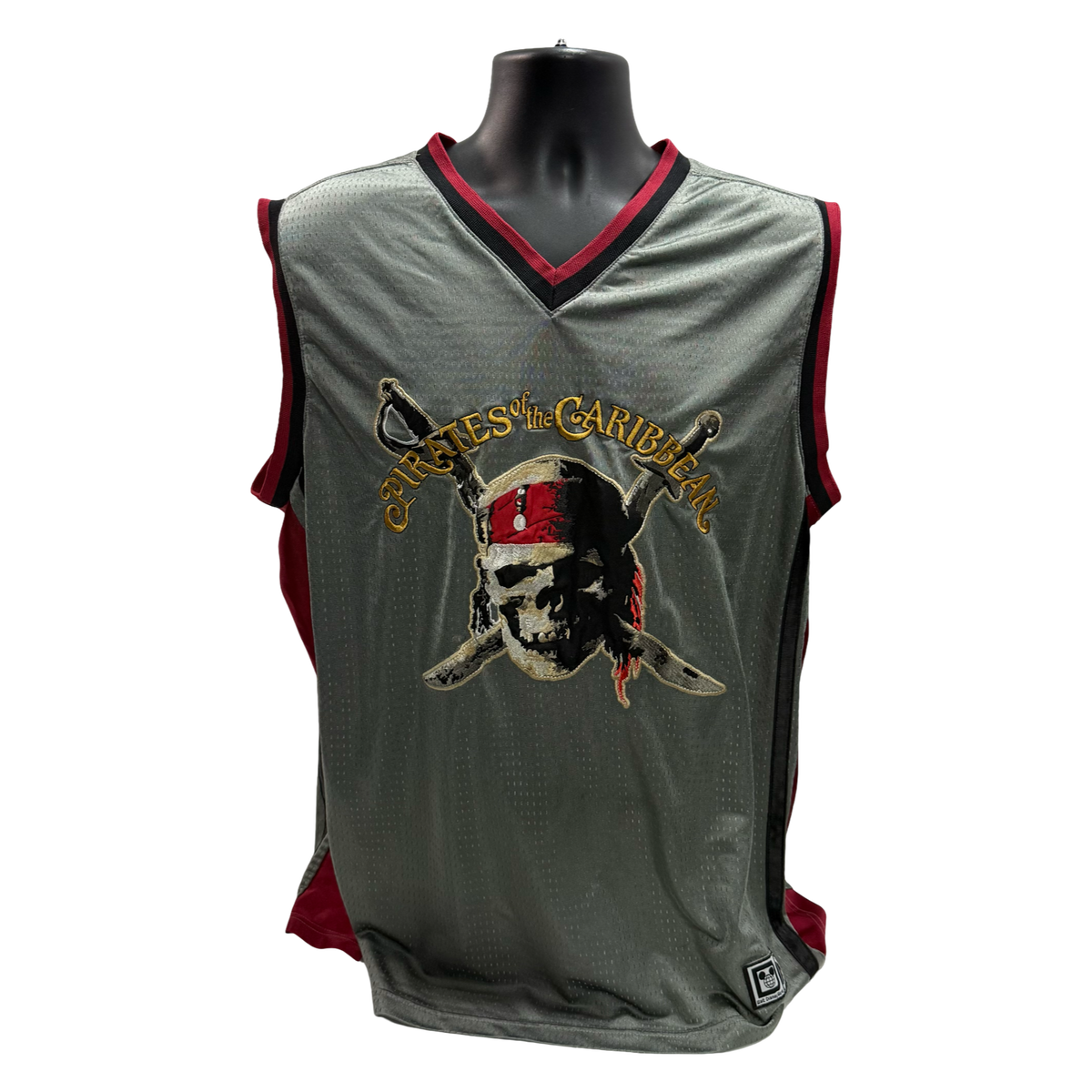 Captain Jack Sparrow Pirates Of The Caribbean Basketball Jersey product image 1, provided for visual reference and product