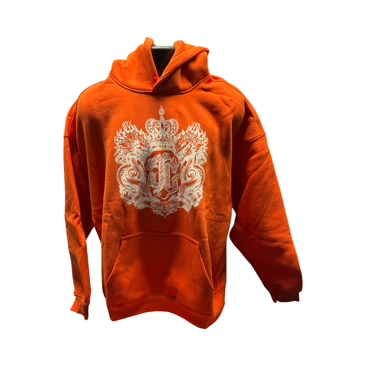 Imperial Elegance Orange Hoodie XL product image 1, provided for visual reference and product detail review