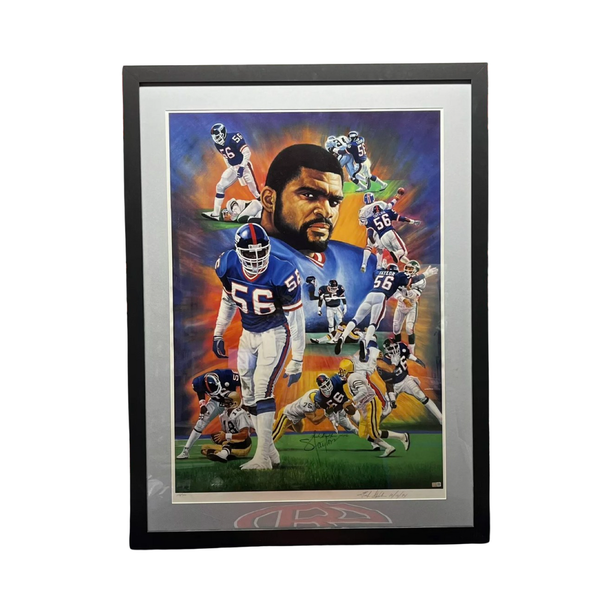 Lawrence Taylor Autographed 30x42 Framed New York Giants Steiner product image 1, provided for visual reference and product