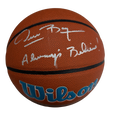 Muggsy Bogues Autographed Charlotte Hornets Wilson Logo Basketball Always Believe Inscribed Beckett product image 1,