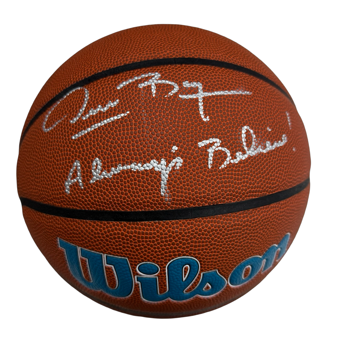 Muggsy Bogues Autographed Charlotte Hornets Wilson Logo Basketball Always Believe Inscribed Beckett product image 1,