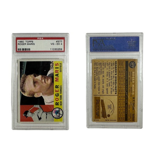 1960 Roger Maris Topps #377 PSA 4 VG-EX product image 1, provided for visual reference and product detail review