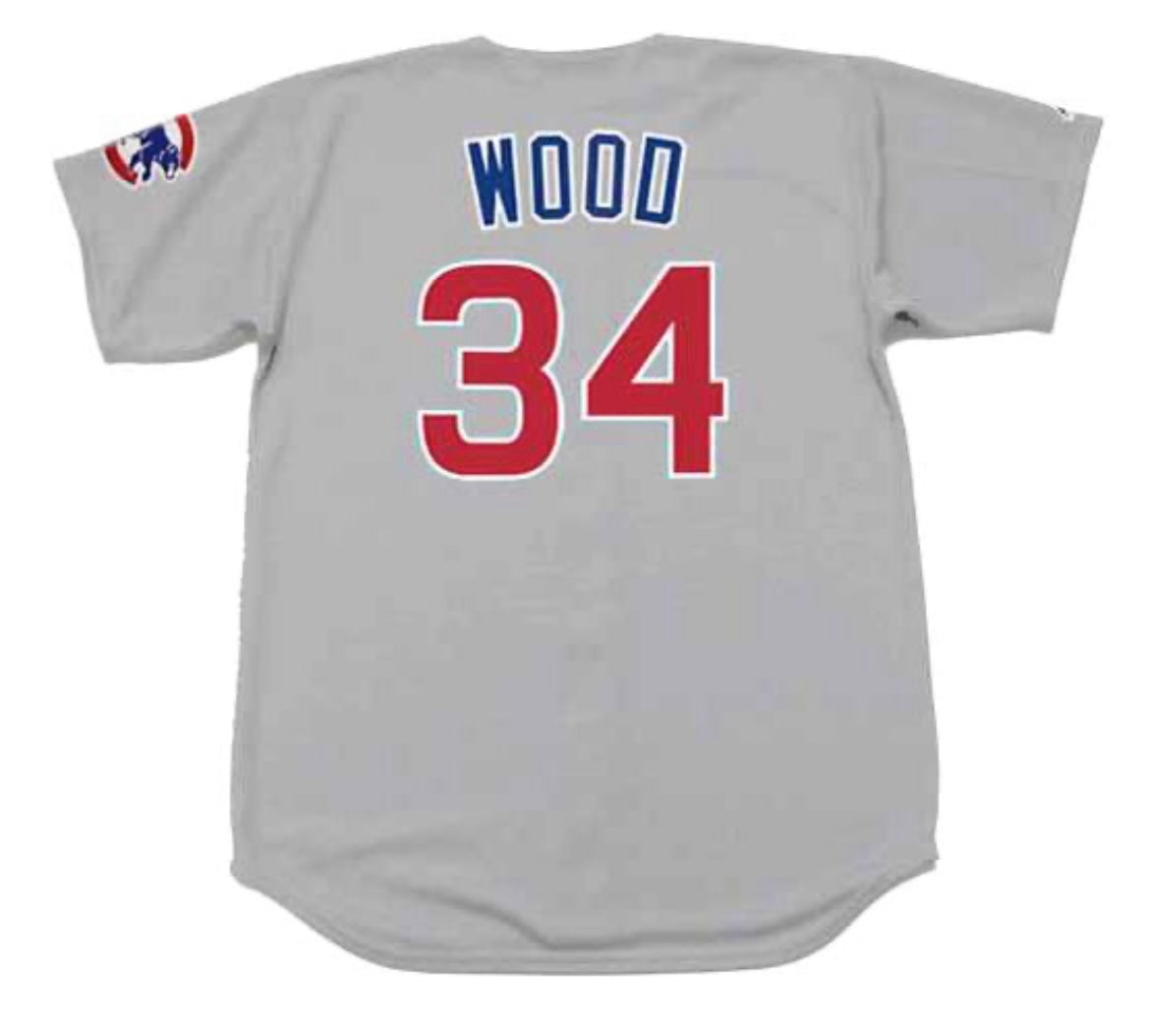 Kerry Wood Chicago Cubs Official MLB Majestic Jersey Gray product image 1
