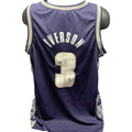 Allen Iverson Autographed Georgetown Hoyas Blue Jersey Steiner CX product image 1, provided for visual reference and product