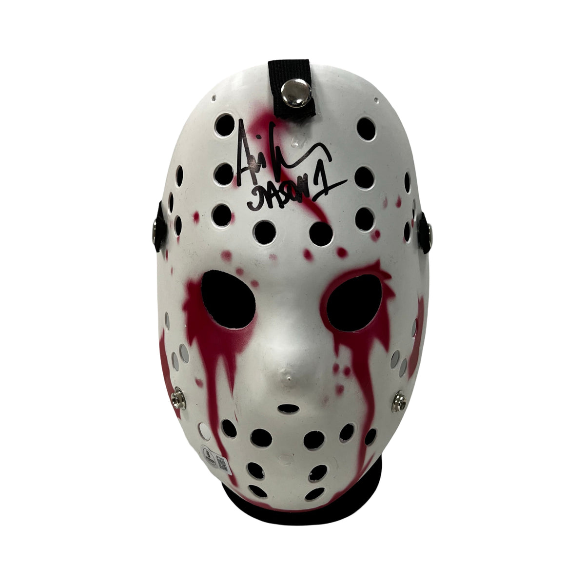 Ari Lehman Autographed Jason Voorhees Friday the 13th Bloody Mask "Jason 1" Inscription Beckett product image 1, provided