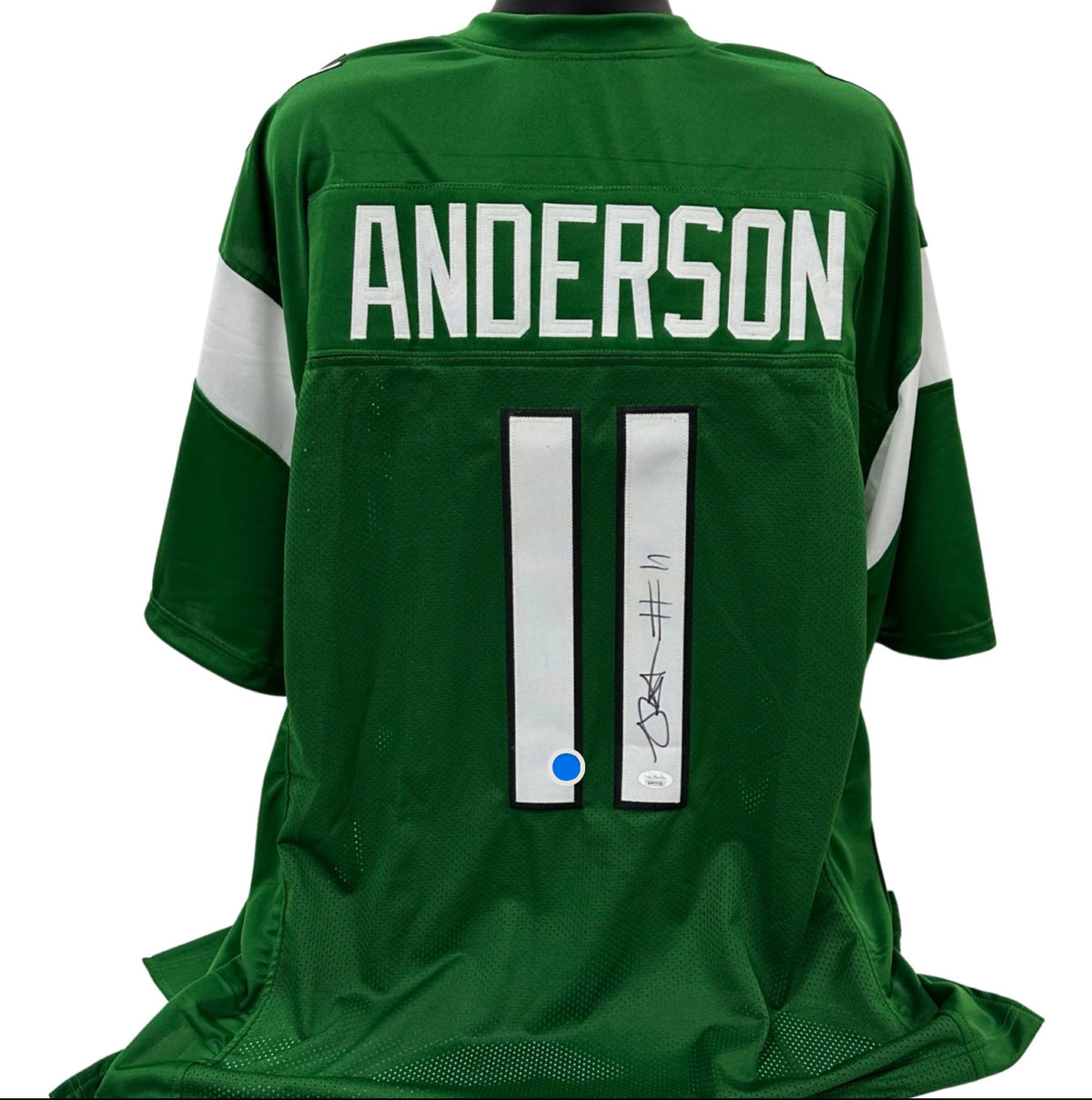 Robbie Chosen Anderson Green New York Jets Jersey JSA product image 1, provided for visual reference and product detail