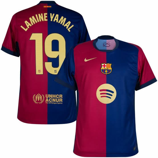 Lamine Yamal #19 Nike Barcelona Soccer Futbol Jersey product image 1