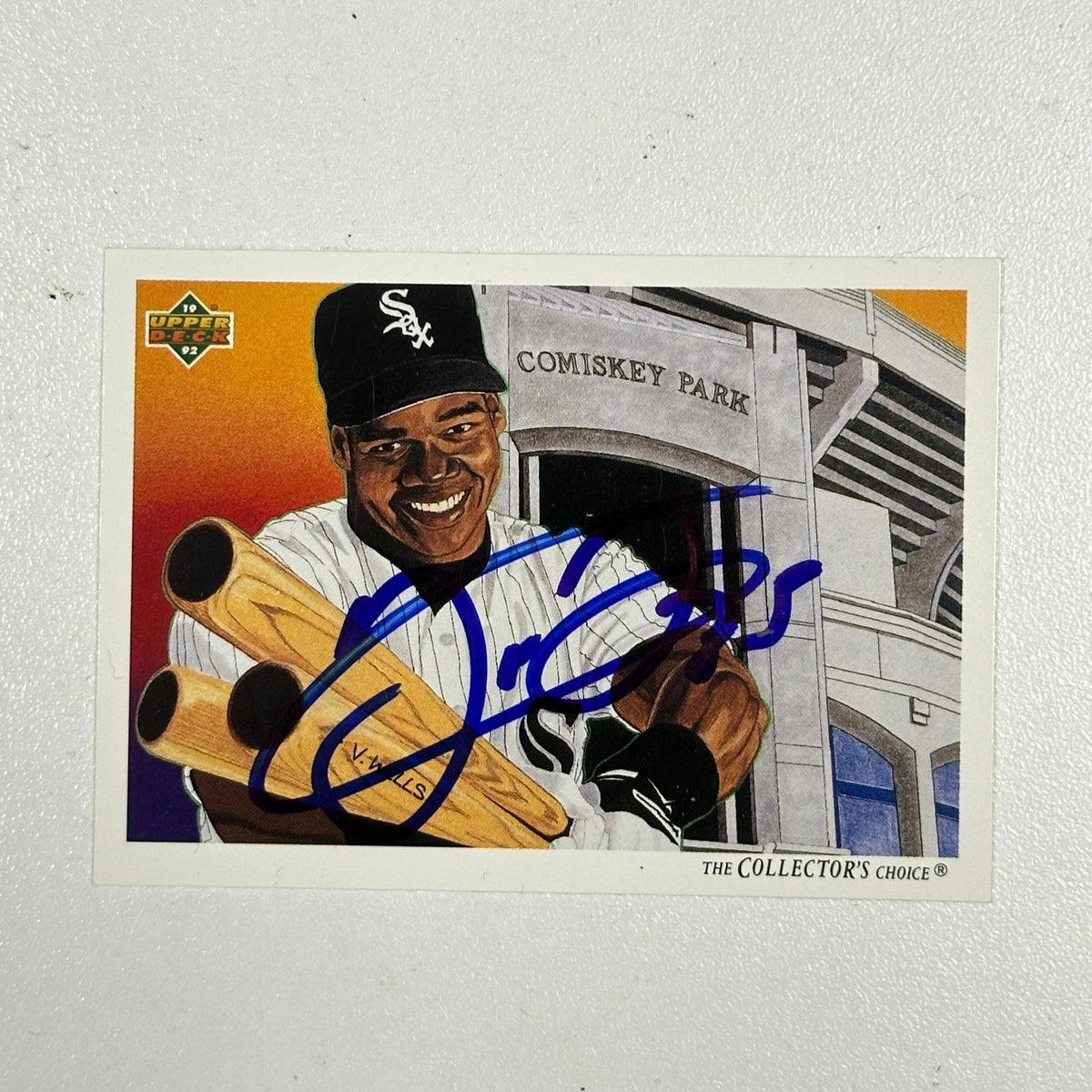1991 Frank Thomas Autographed Upper Deck Chicago White Sox #87 Beckett product image 1, provided for visual reference and