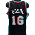 Pau Gasol Autographed Memphis Grizzlies Black 2001-02 Mitchell & Ness Swingman Jersey 2001-02 ROY, 6x All Star Inscriptions