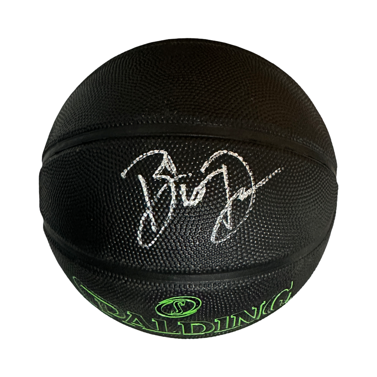 Baron Davis Autographed Black Green Spalding Basketball Beckett product image 1, provided for visual reference and product