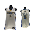 J.R. Smith Game Used NBA 2009/10 Denver Nuggets White Jersey product image 1, provided for visual reference and product