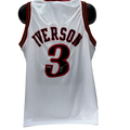 Allen Iverson Autographed Philadelphia 76’ers White Jersey Steiner product image 1, provided for visual reference and