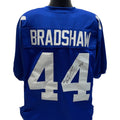 Ahmad Bradshaw Autographed New York Giants Blue Jersey JSA product image 1, provided for visual reference and product detail