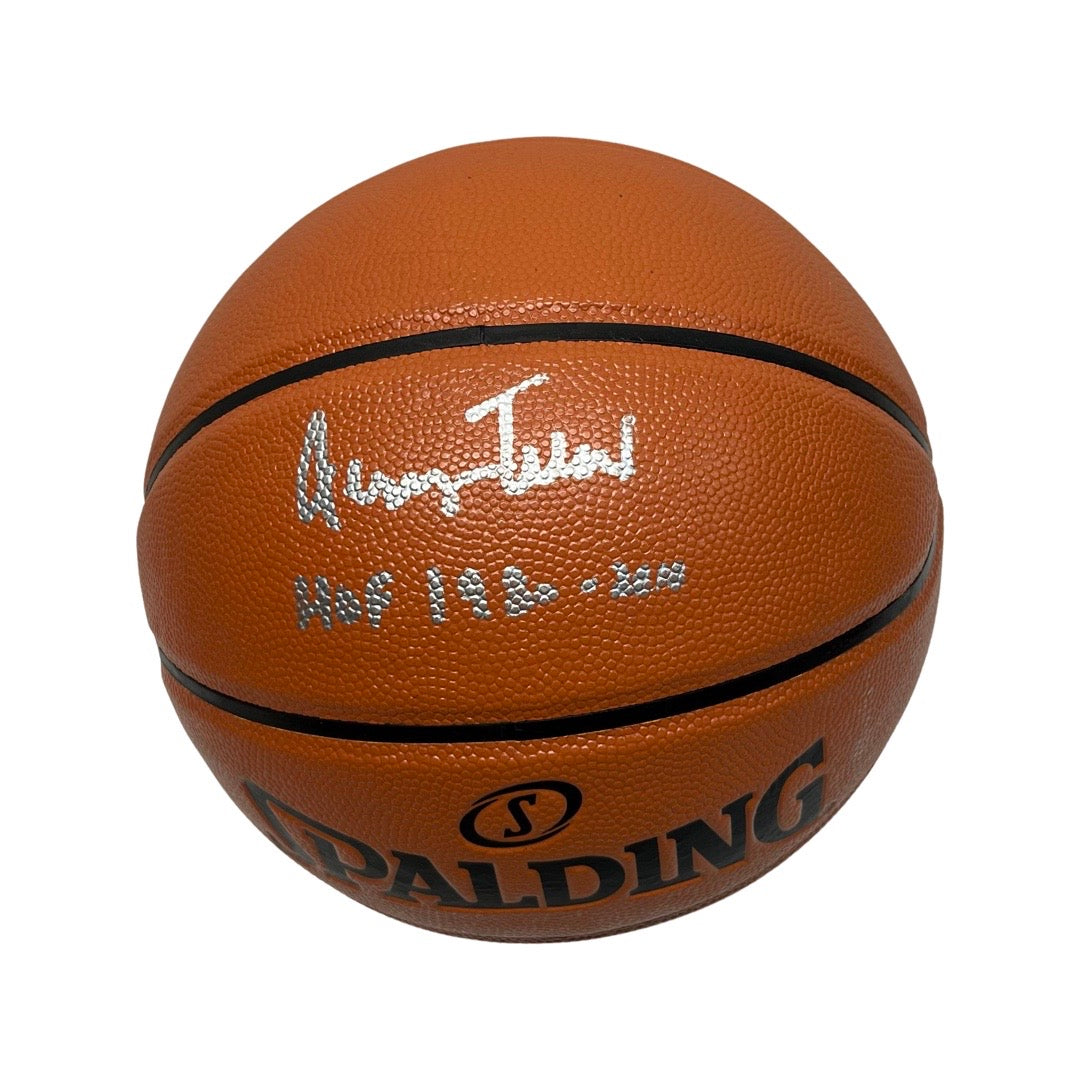 Jerry West Autographed Los Angeles Lakers Spalding Game Ball Series Basketball HOF 1980-2010 Inscription Steiner CX product