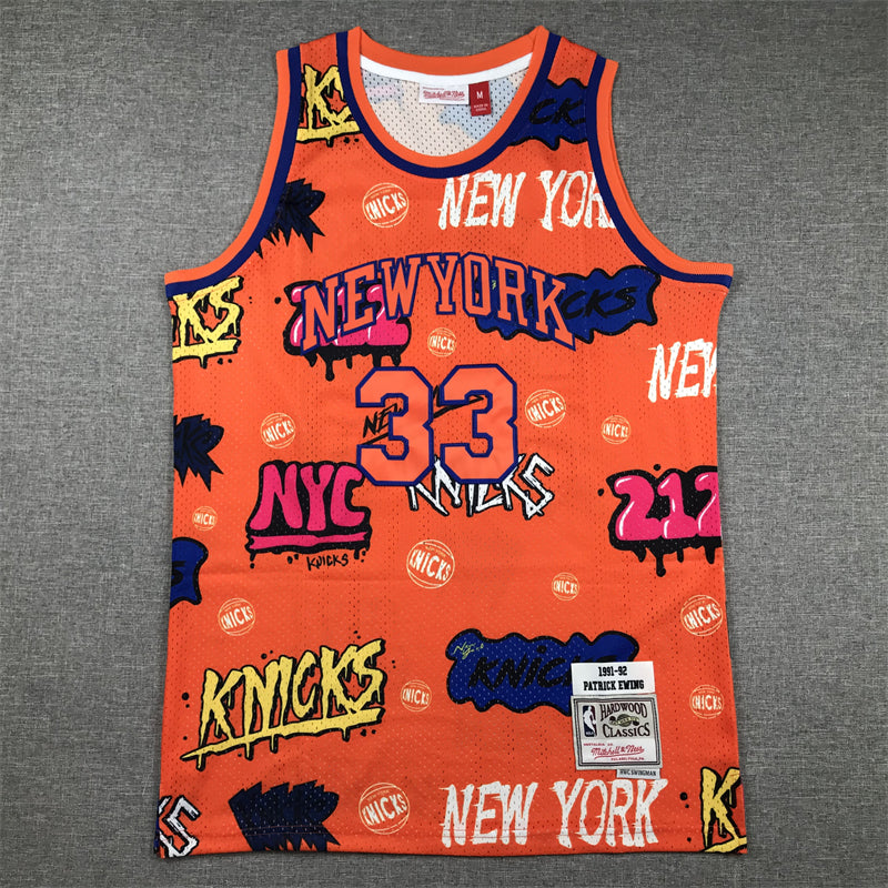 Patrick Ewing New York Knicks Graffiti Jersey made by product image 2