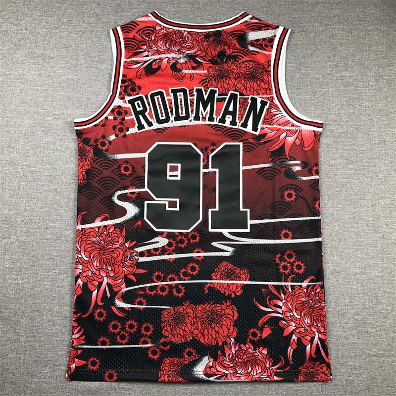 Dennis Rodman Chicago Bulls Graffiti Jersey made by product image 1
