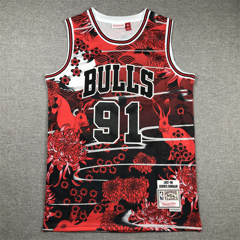 Dennis Rodman Chicago Bulls Graffiti Jersey made by product image 2
