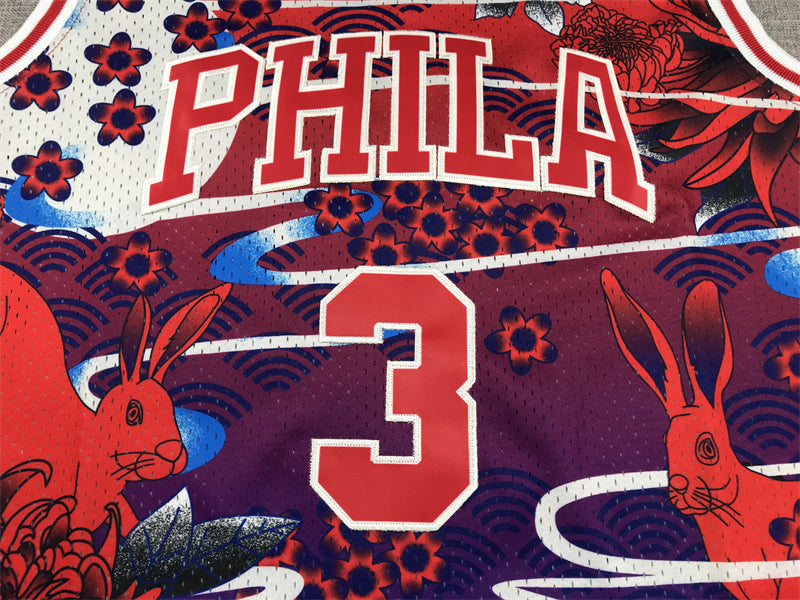 Allen Iverson Philadelphia 76ers Graffiti Jersey made by product image 4