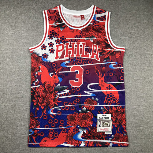 Allen Iverson Philadelphia 76ers Graffiti Jersey made by product image 2
