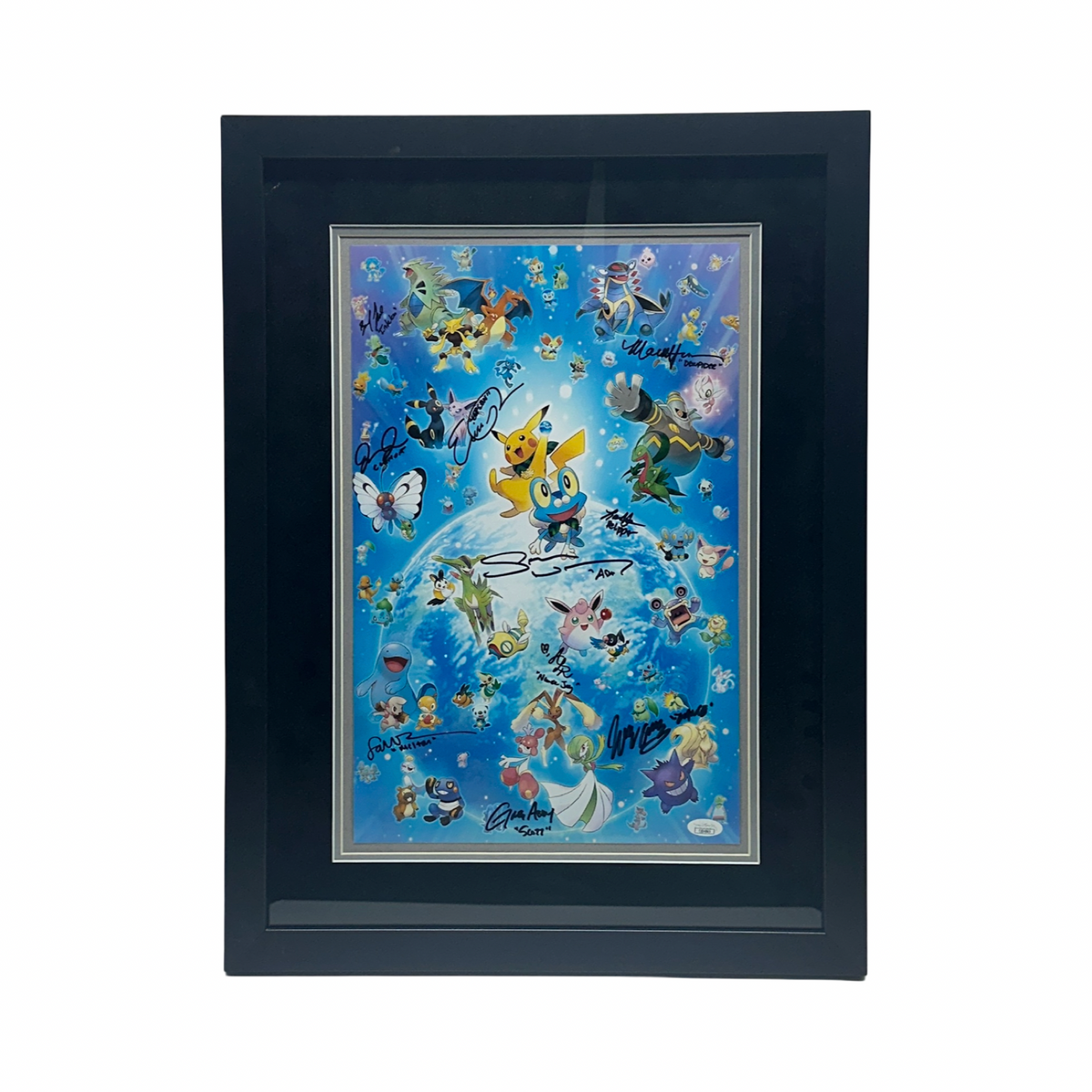 Sarah Natochenny, Greg Abbey, Alyson Leigh Rosenfield, Eric Schroeder, Martha Harms & Barrett Leddy Autugraphed Pokemon Cast