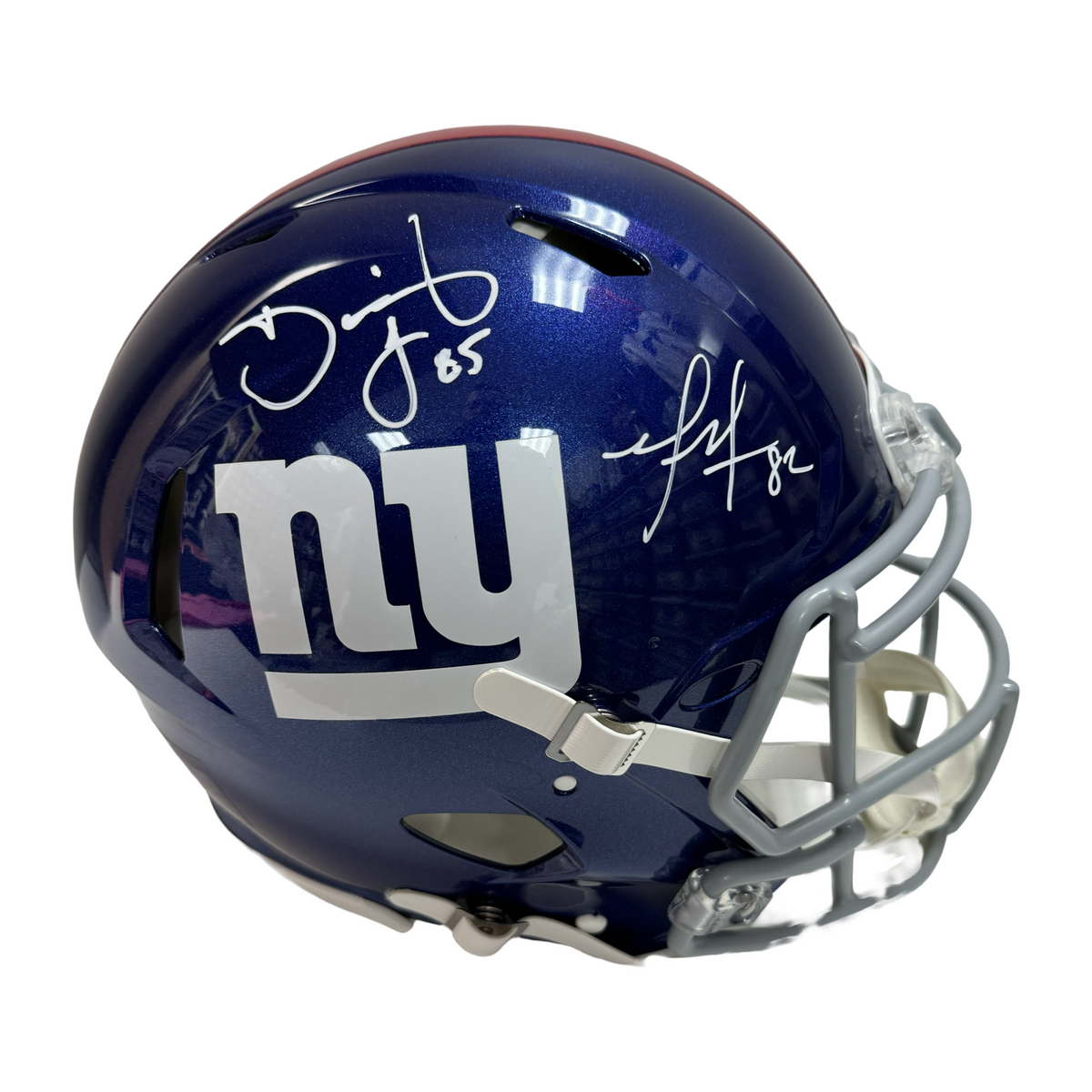David Tyree & Mario Manningham Autographed New York Giants Speed Authentic Helmet Steiner CX product image 1, provided for