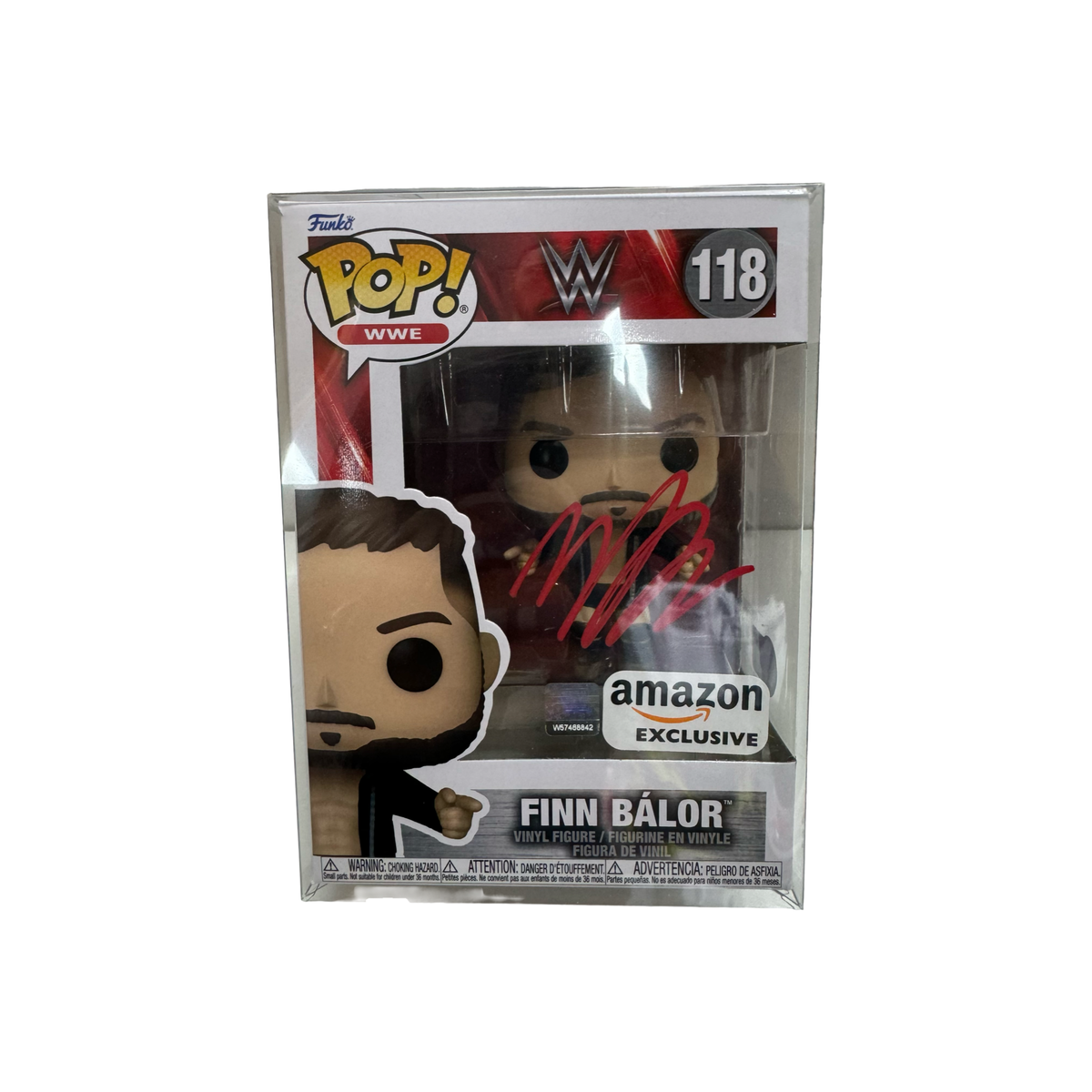Finn Balor Signed WWE Funko Pop #118 Beckett product image 1, provided for visual reference and product detail review