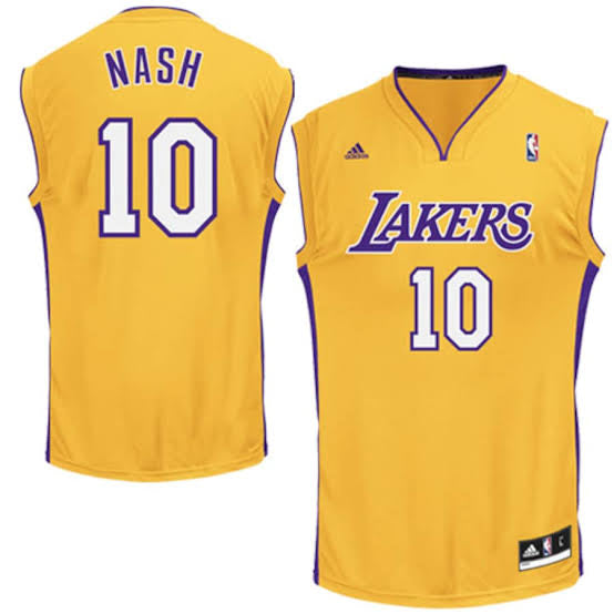 Steve Nash Los Angeles Lakers Official NBA Adidas Jersey product image 1
