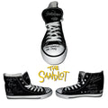 The Sandlot Cast Autographed Black Sneaker Beckett product image 1, provided for visual reference and product detail review
