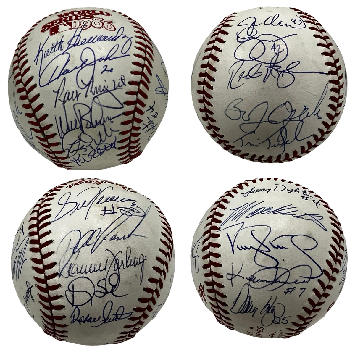 1986 New York Mets Autographed 1986 World Series Logo Ball JSA product image 1, provided for visual reference and product