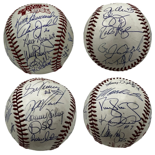 1986 New York Mets Autographed 1986 World Series Logo Ball JSA product image 1, provided for visual reference and product