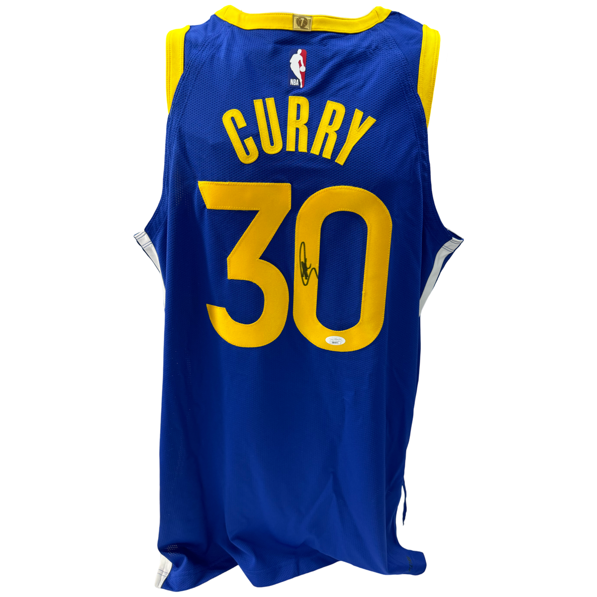Steph Curry Autographed Golden State Warriors Blue Nike Authentic Jersey JSA product image 1, provided for visual reference